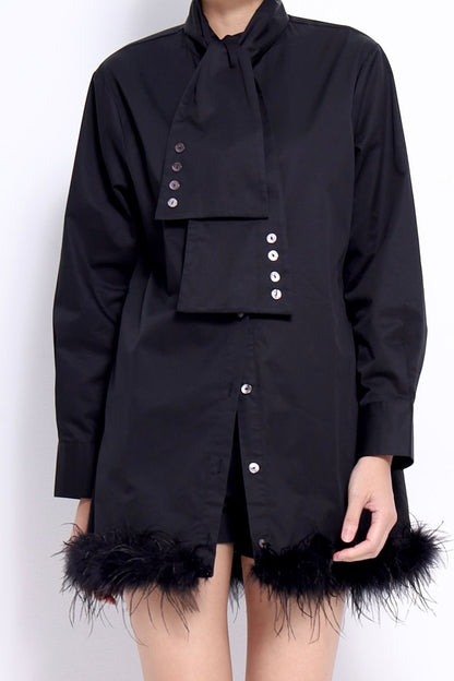 Jinny Feather Shirt Dress