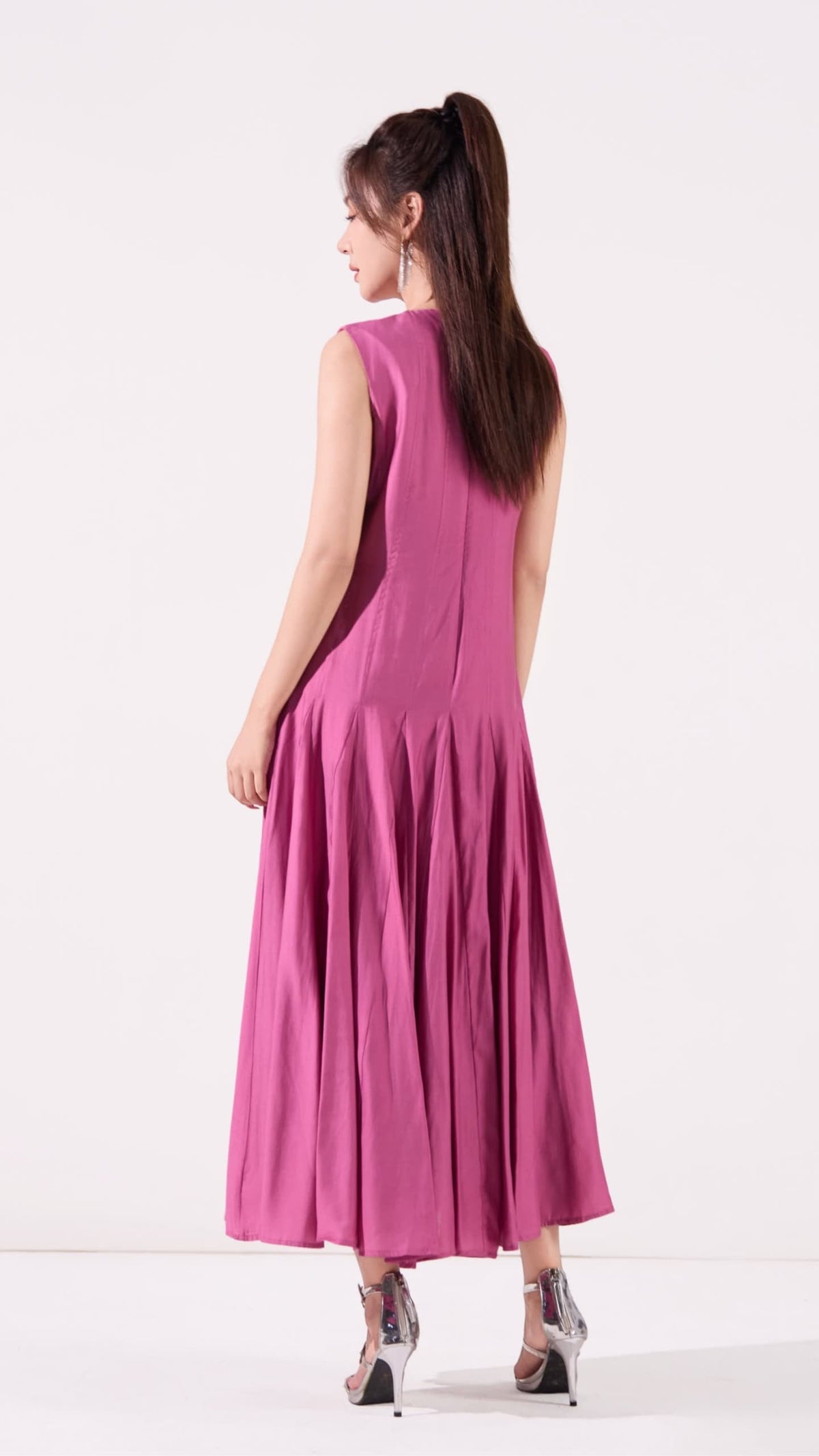 Ziri Tencel Pleated Dress