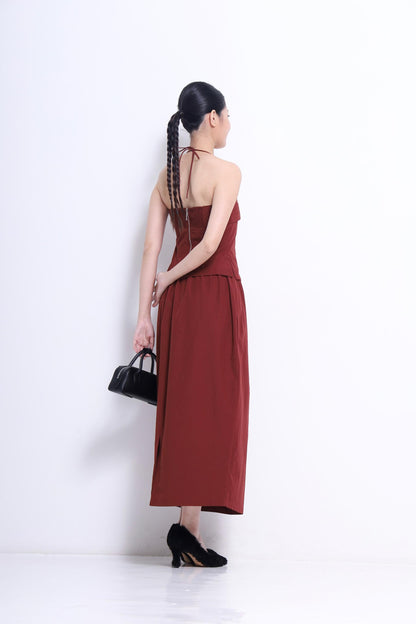 Fanny Column Maxi Skirt