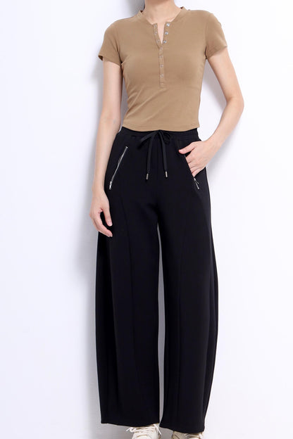 Charlie Button Down Fitted Tee