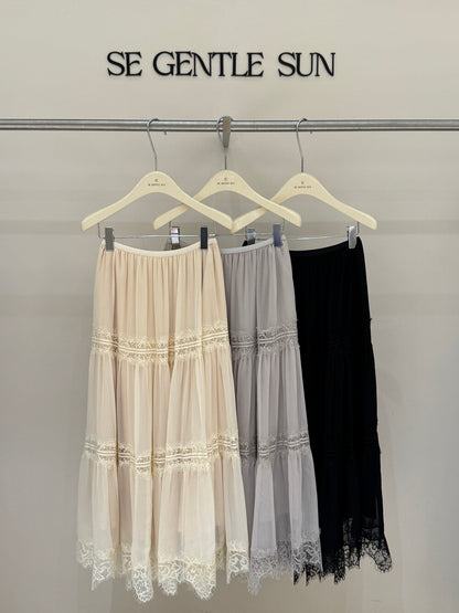 Luna Lace Layered A-line Skirt