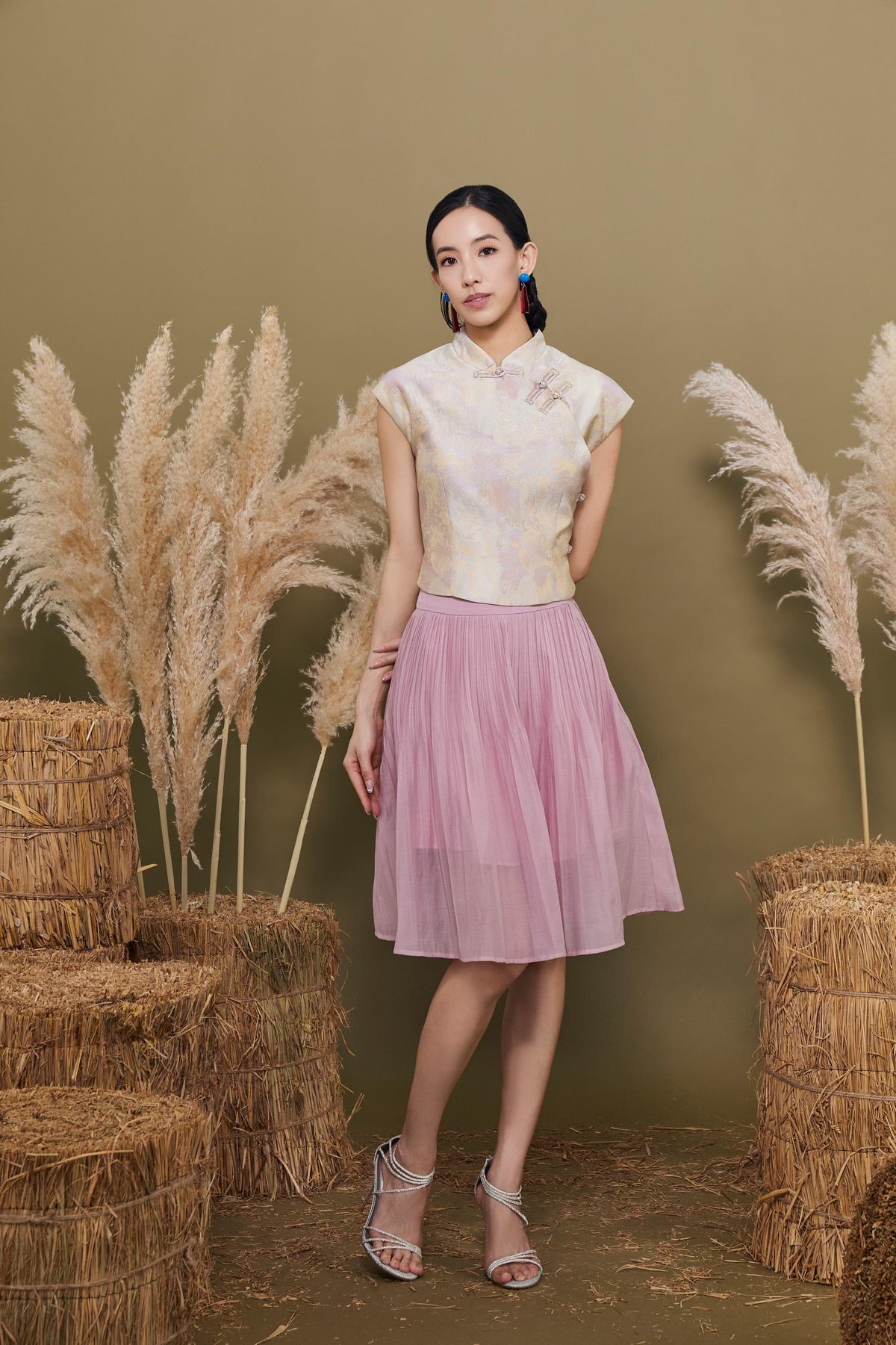 Yun Orient Jacquard Cheongsam Top
