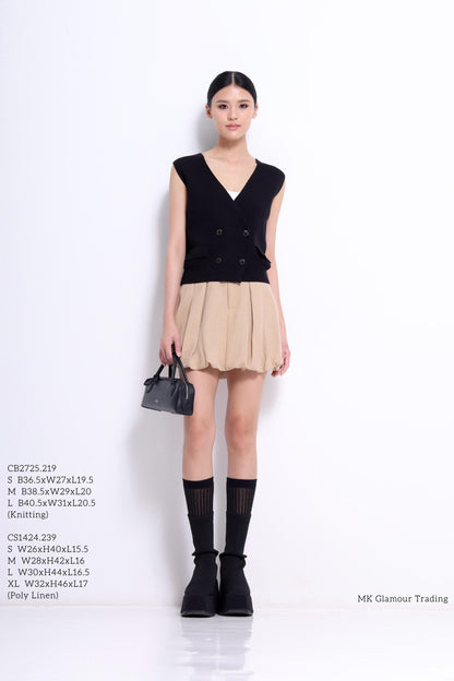 Lindsay V-Neck Knit Vest