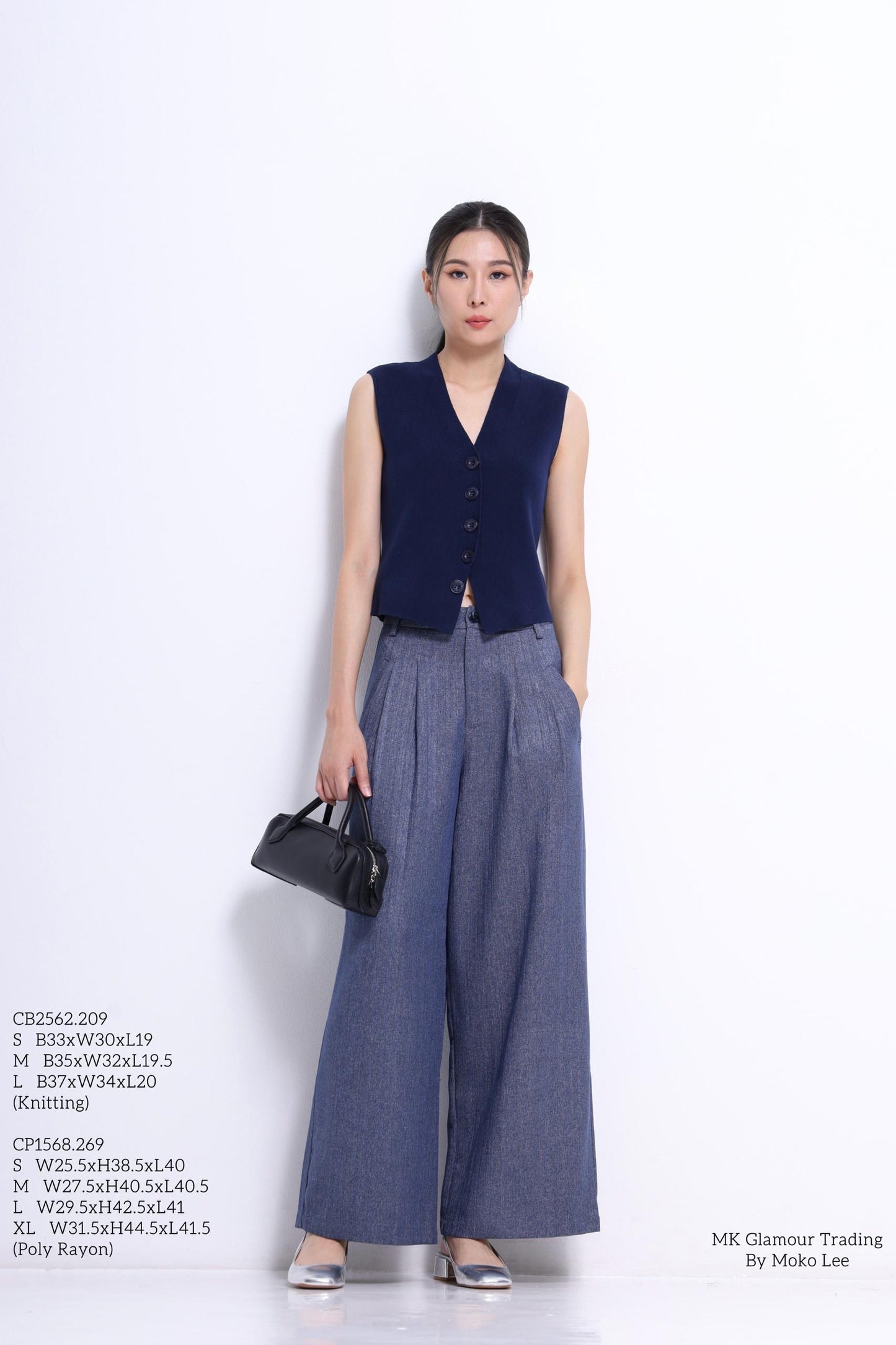 Claira V-Neck Knit Vest