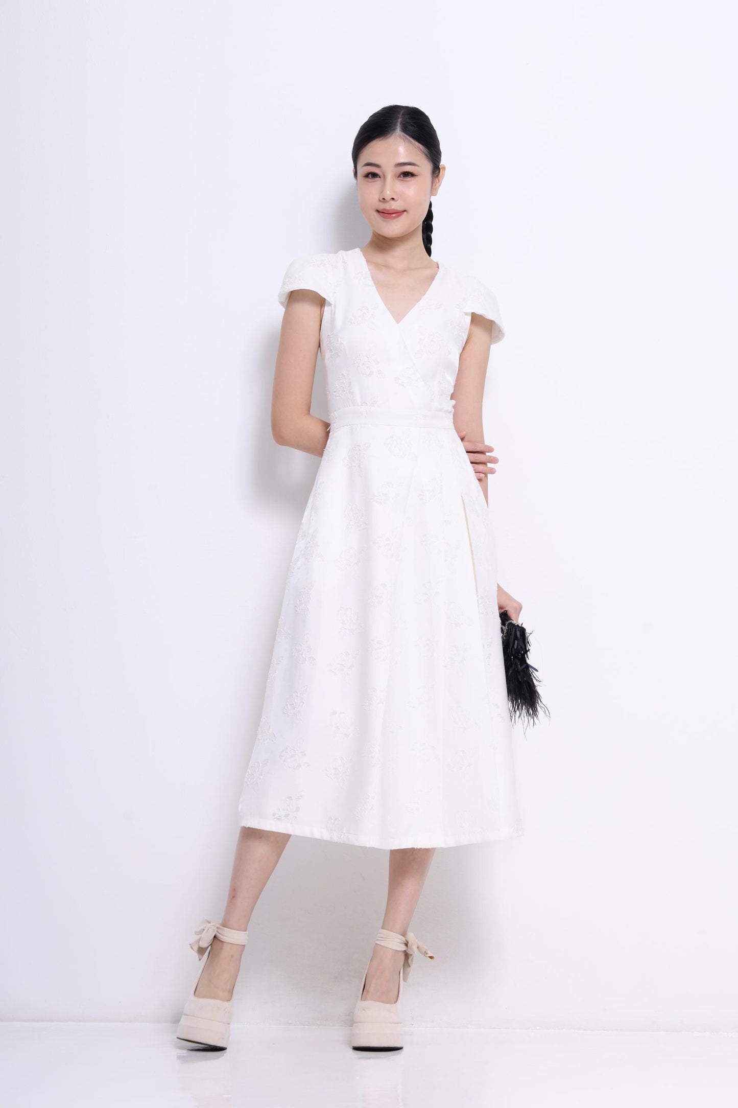Chloe Jacquard A-line Dress