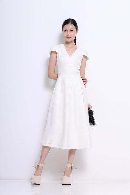 Chloe Jacquard A-line Dress