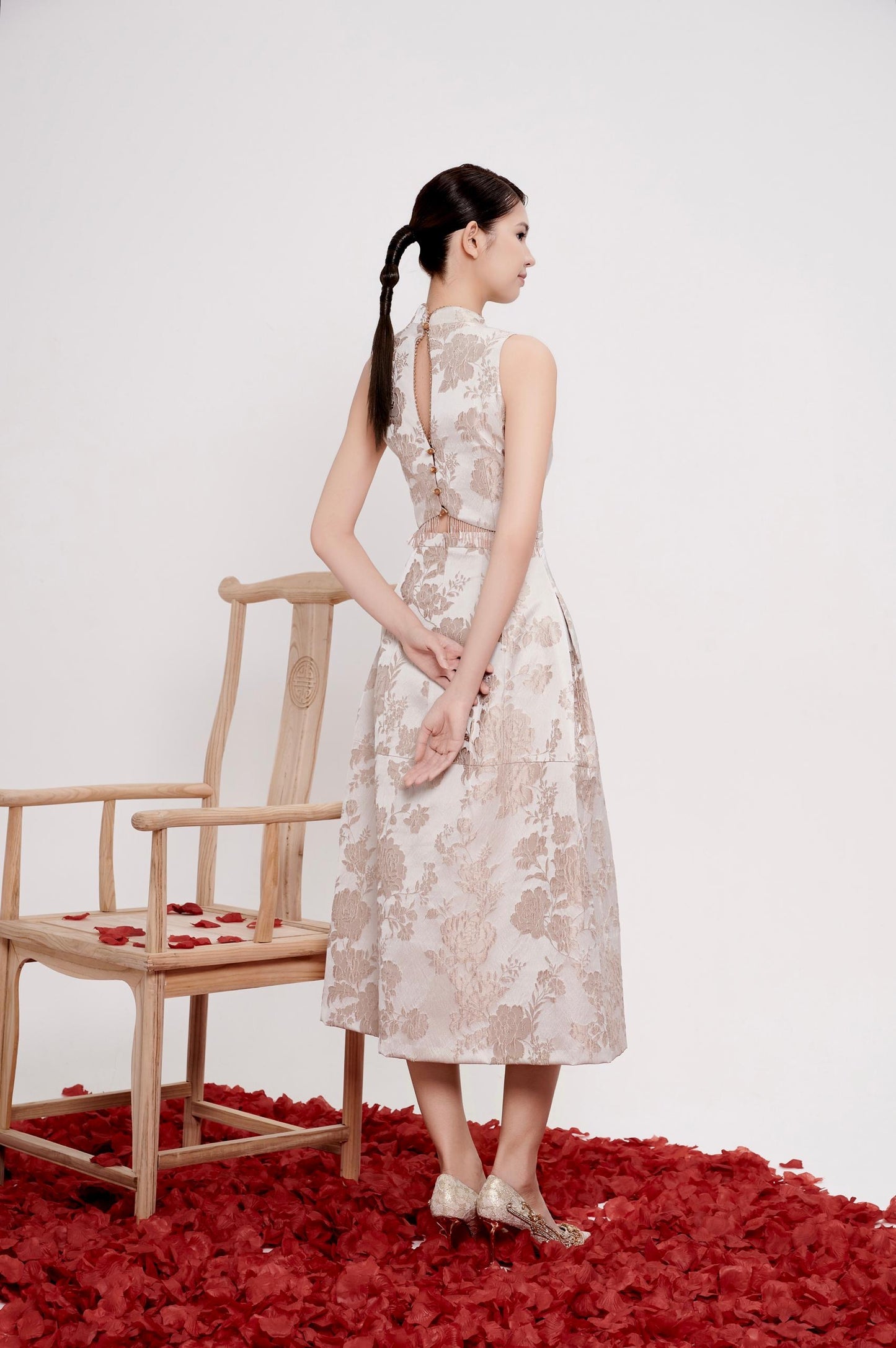 Zhen Orient Crystal Qipao Dress