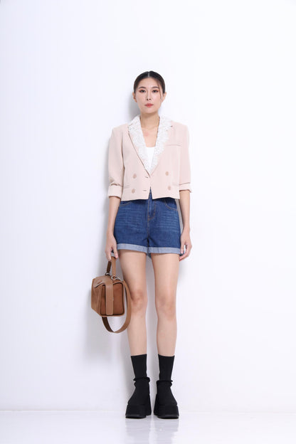Kate Cropped Lace Jacket