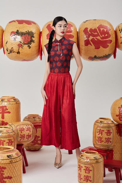 Jue Wide Legged Satin Pants