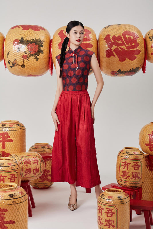 Jue Wide Legged Satin Pants