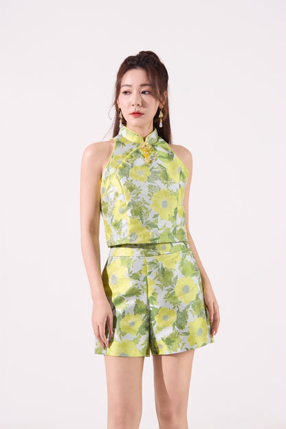 Lin Oriental Jacquard Shorts
