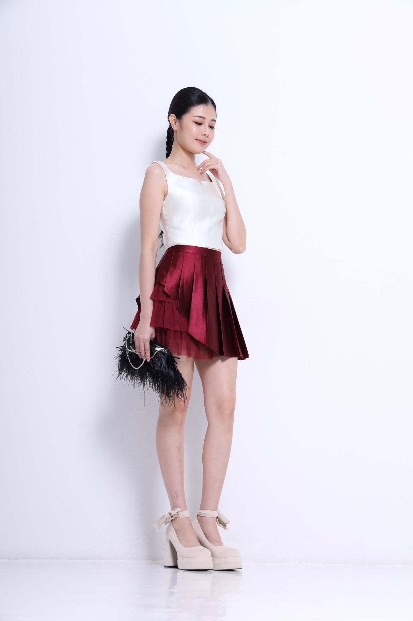 Venice Square Neck Satin Top