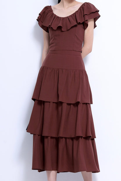 Mona Ruffle Layered Skirt