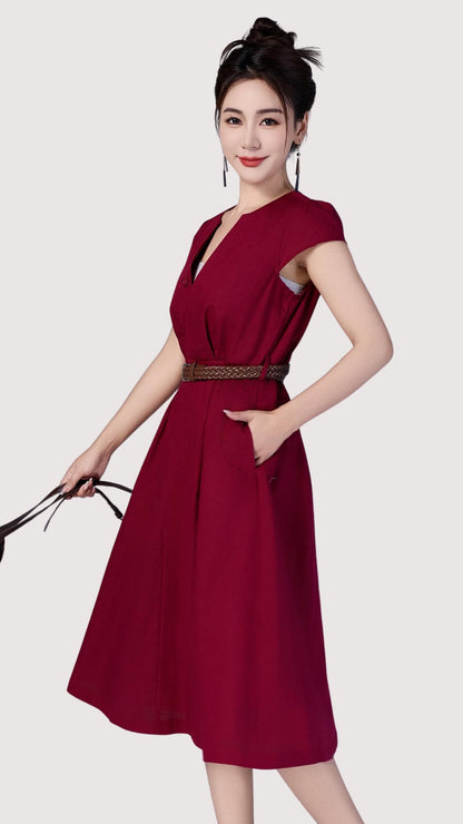 Ziri V-Neck Aline Dress