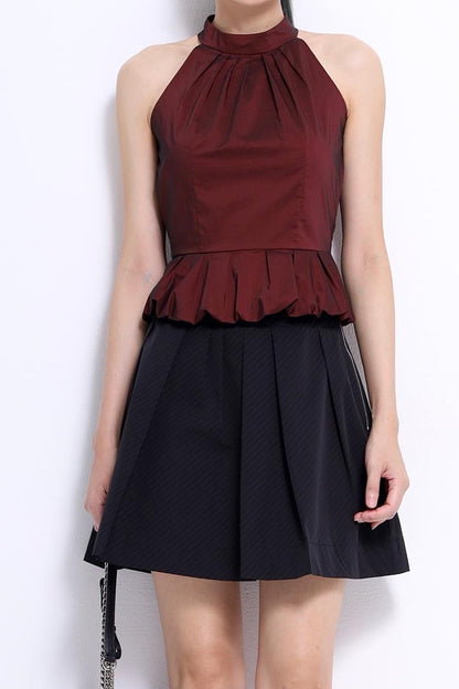 Talia Peplum Ruffles Top