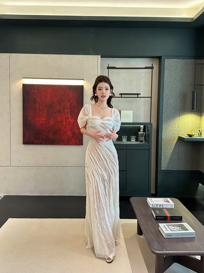 Venus Layered Evening Flare Dress