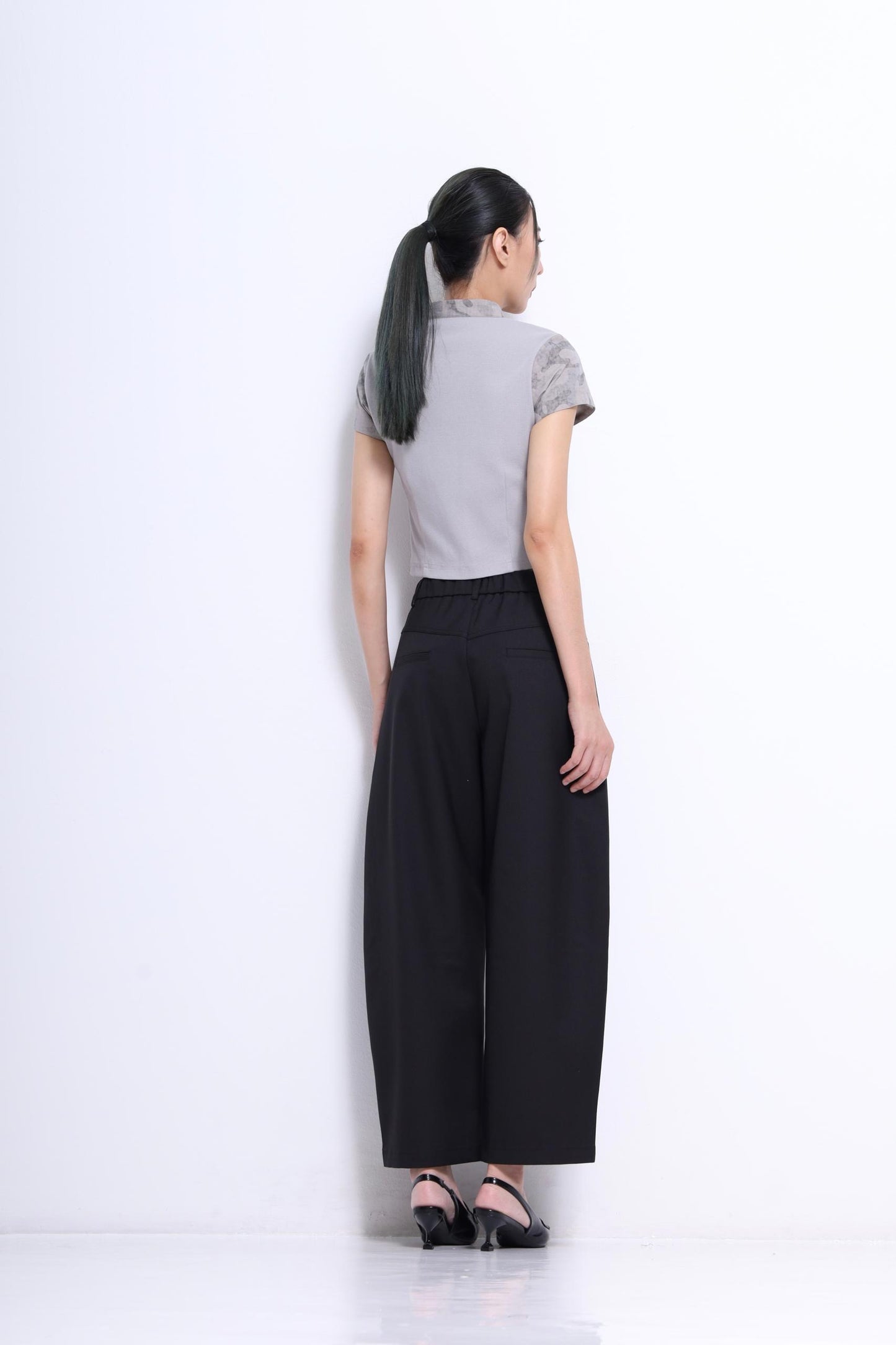Nikki High Rise Barrel Pants