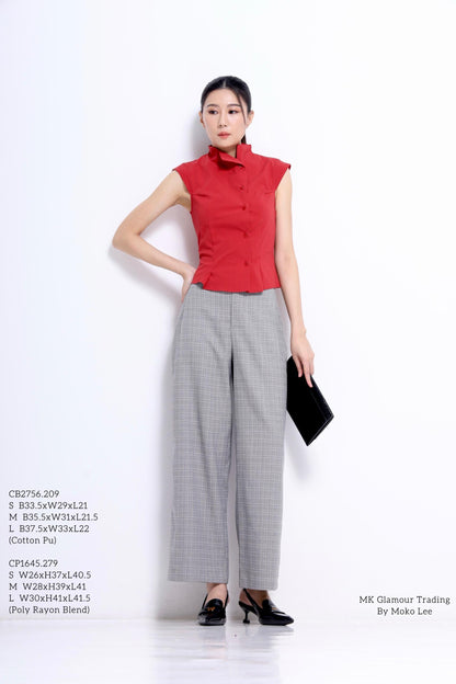 Juanita Asymmetrical Button Down Shirt