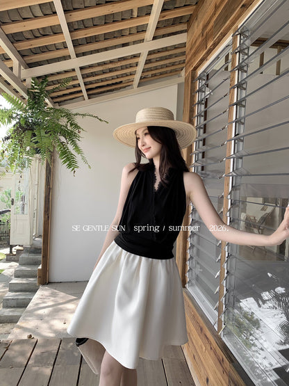 Yuri Lace V-Neck Knit Top