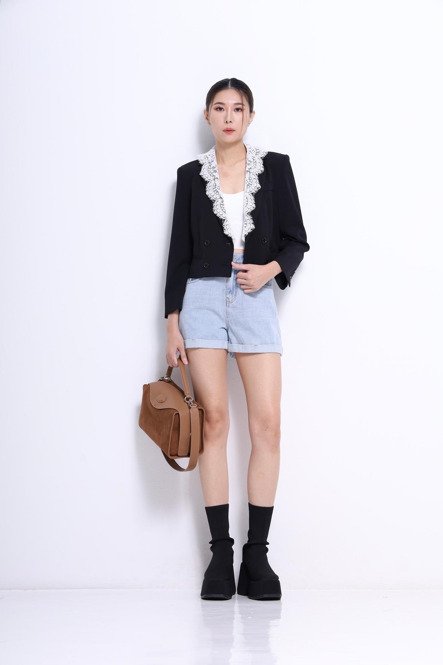 Kate Cropped Lace Jacket