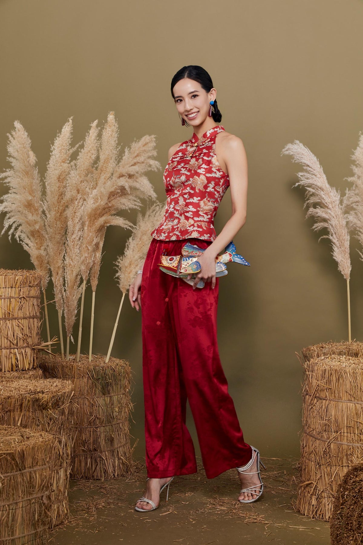 Lian Orient Peplum Cutin Top