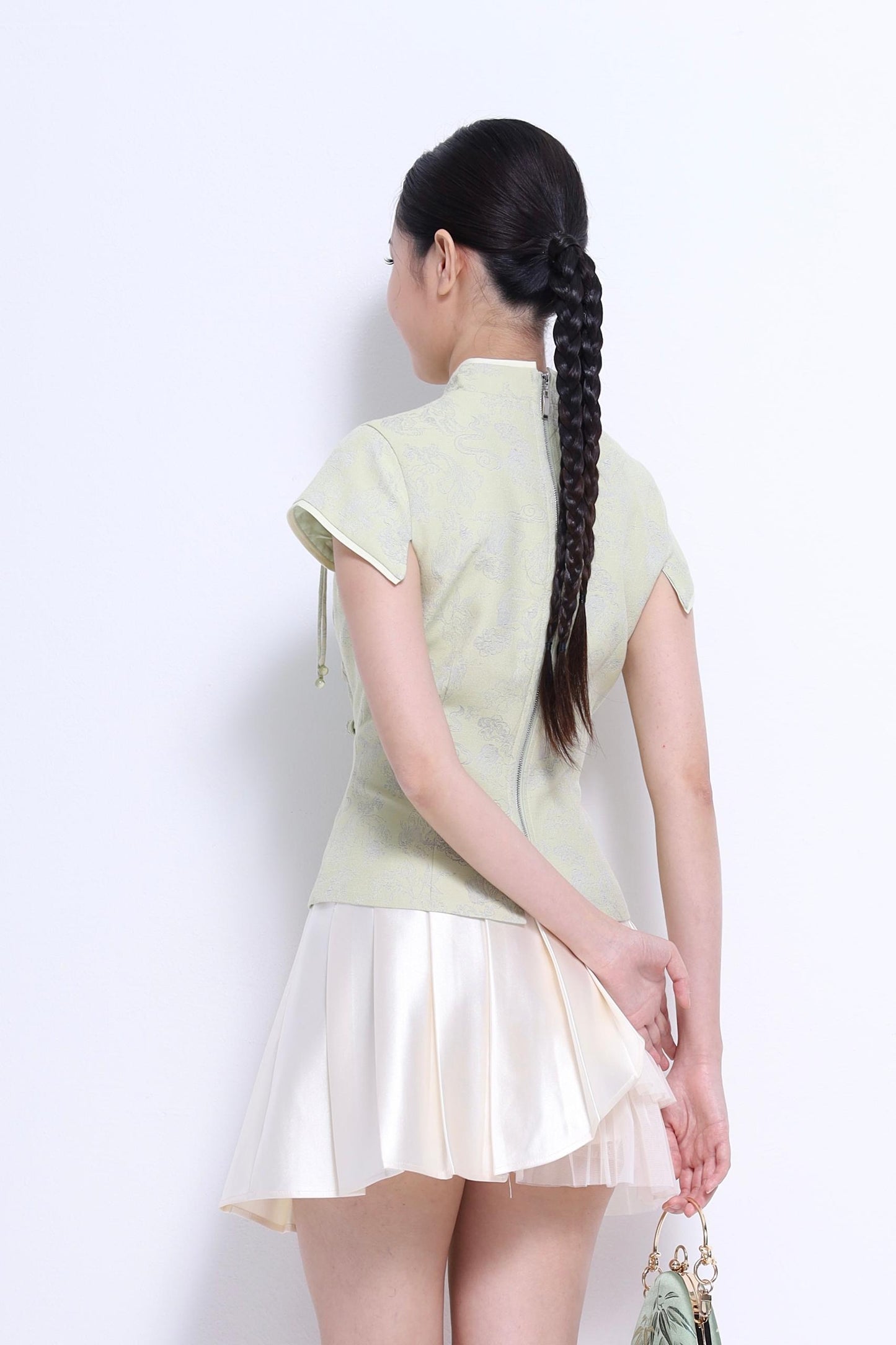 Shuang Xi Orient Fitted Blouse