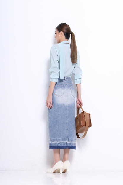 Marie V-Neck Chiffon Blouse