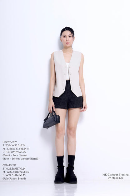 Kali Bi-Color V-Neck Vest