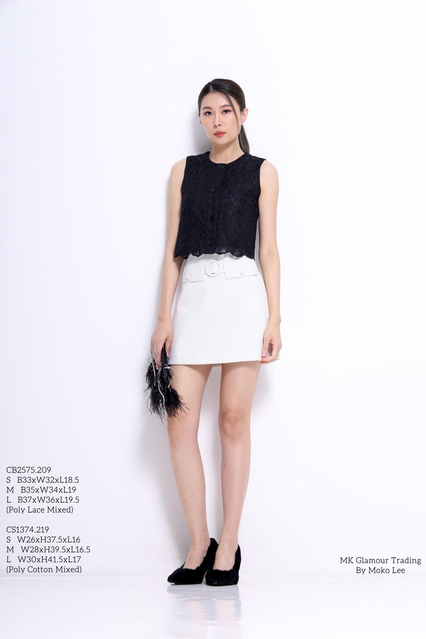 Lily Lace Scallop Top