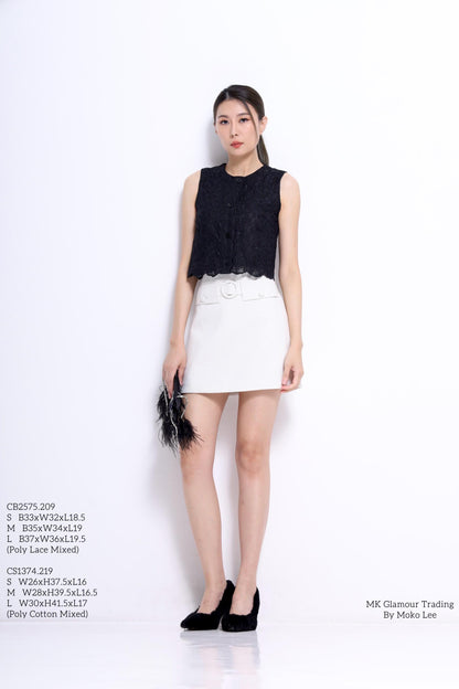 Lily Lace Scallop Top