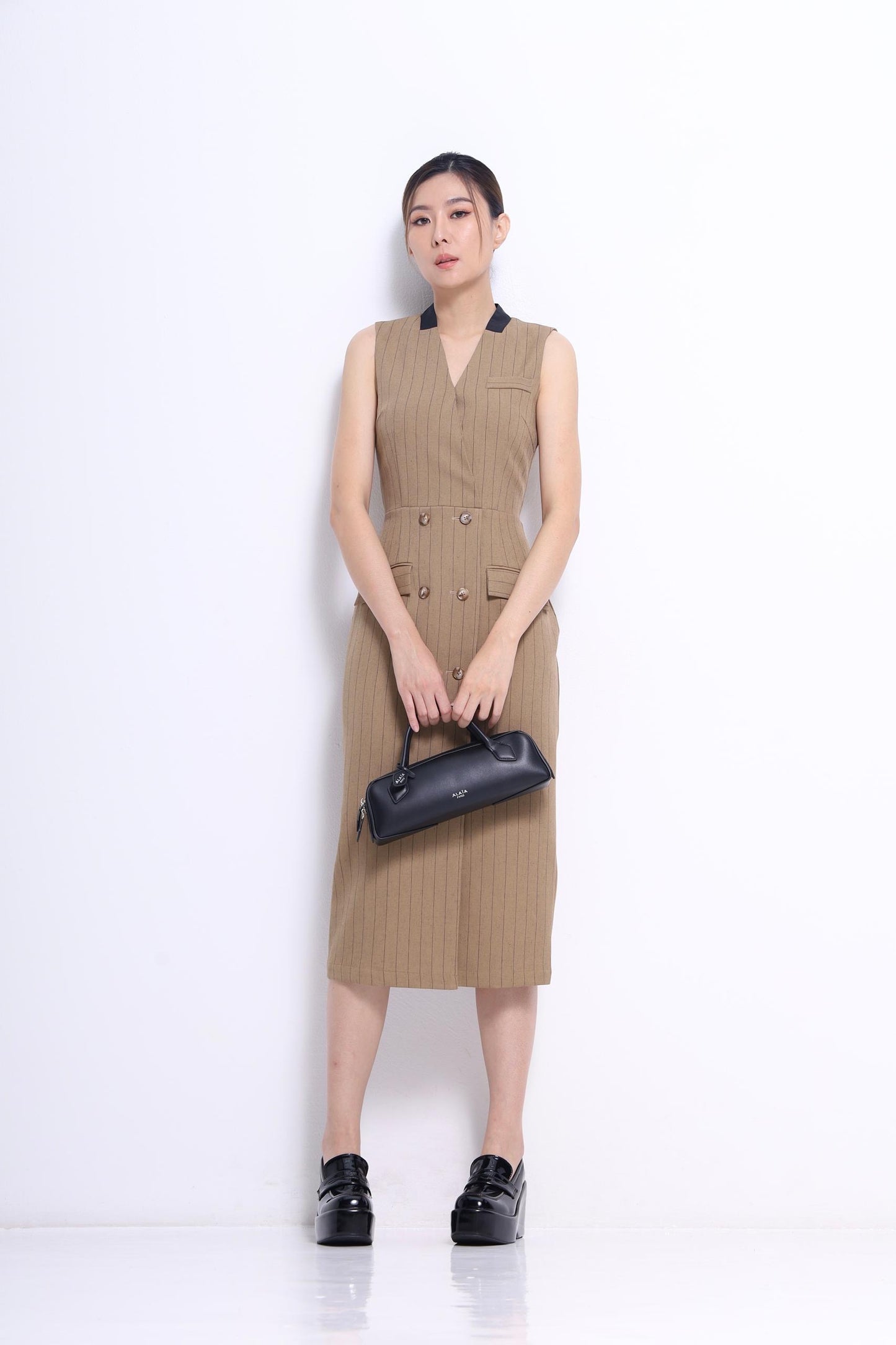 Miranda V-Neck Midi Dress