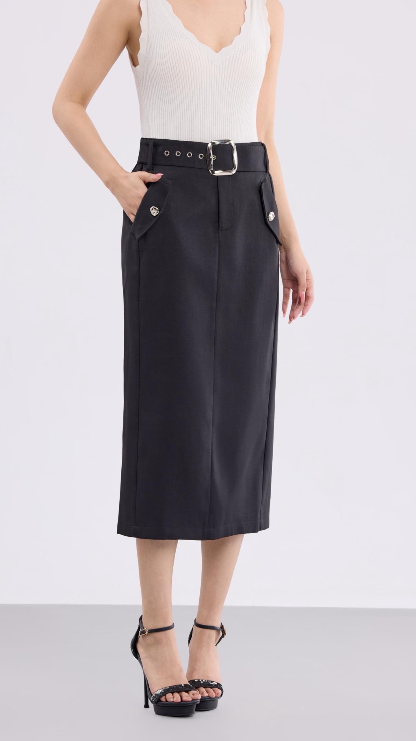 Aurelia Midi Pencil Skirt