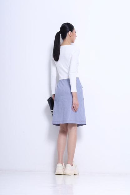 Tassy High Waisted Midi Skirt