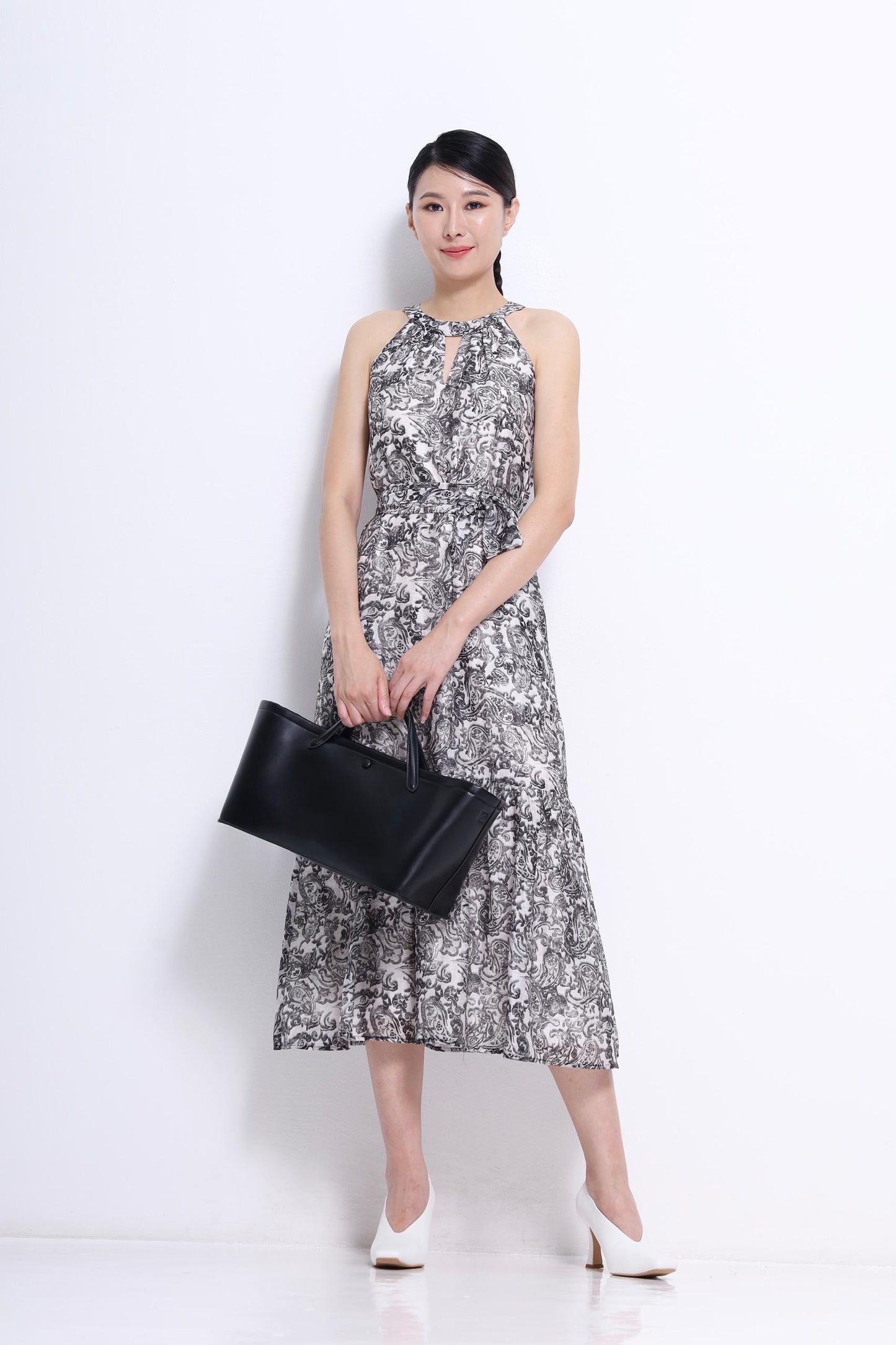 Mona Cut In Printed Dress