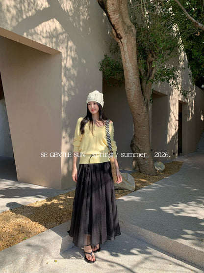 Tyana Textured A-line Skirt