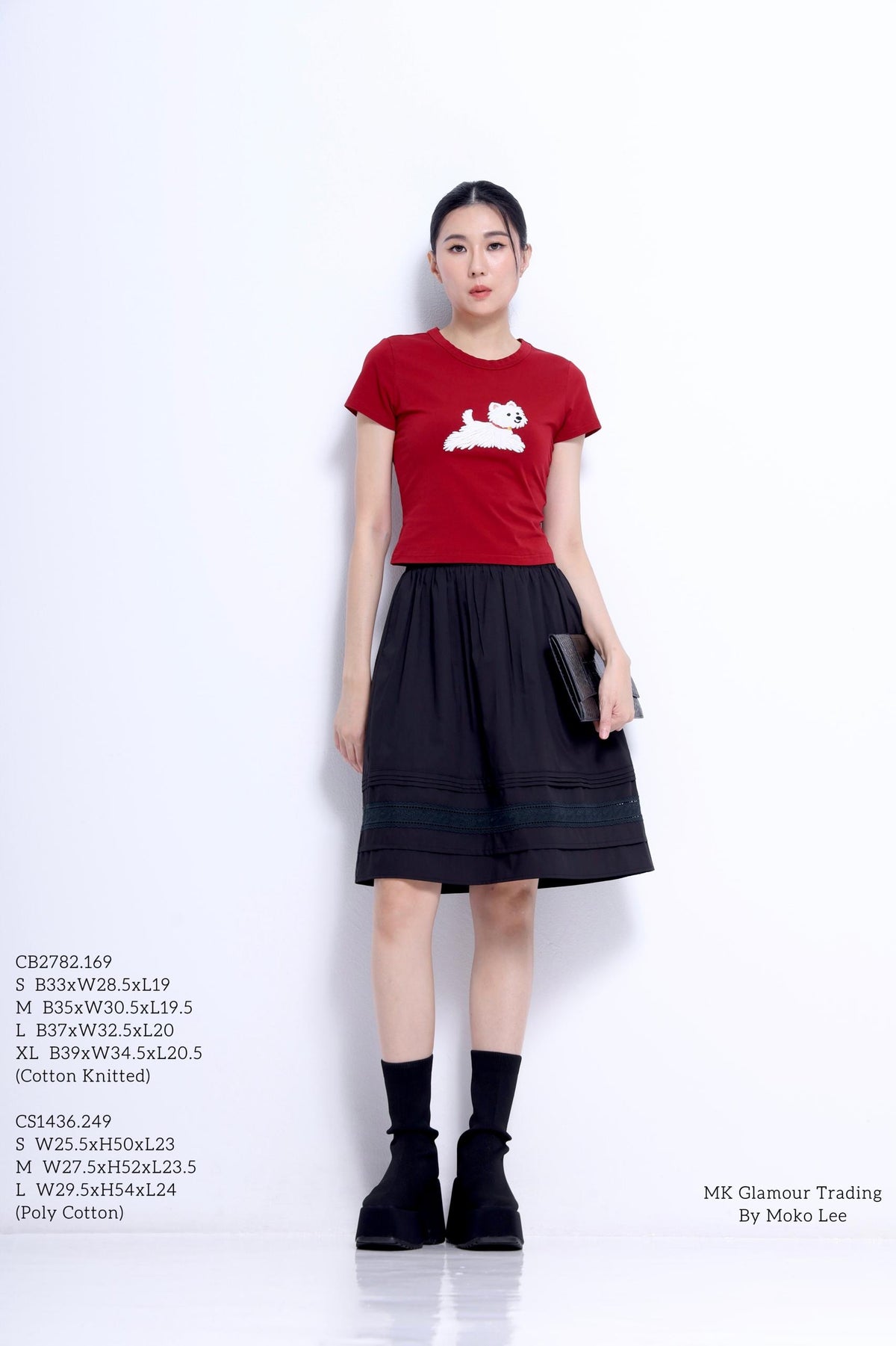 Ollie A-line Midi Skirt