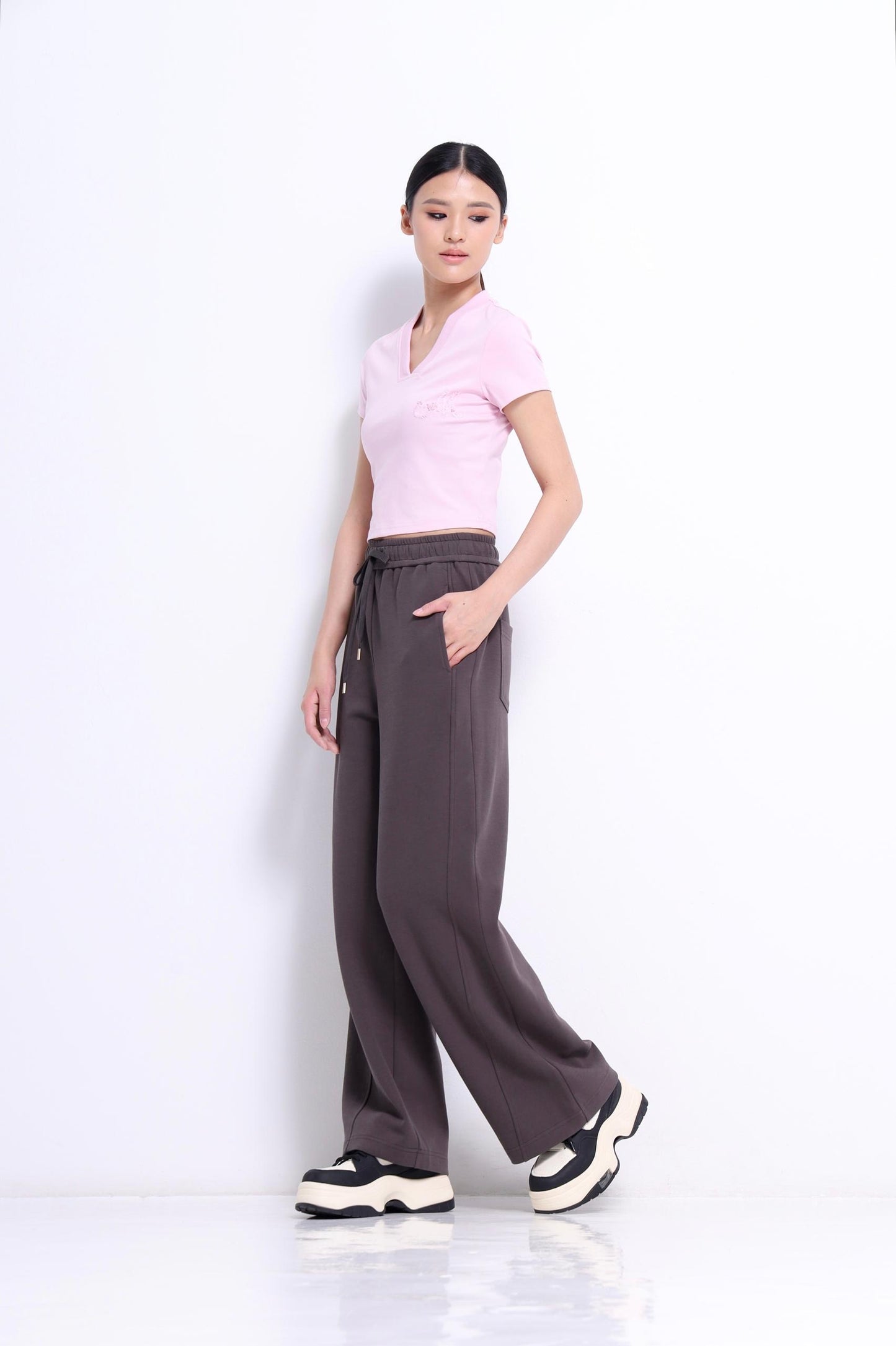 Carly V-Neck Embroidered Top