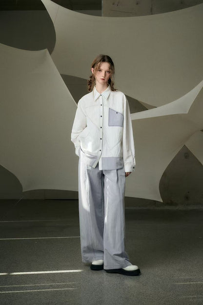 Blake Bicolor Wide Legged Pants