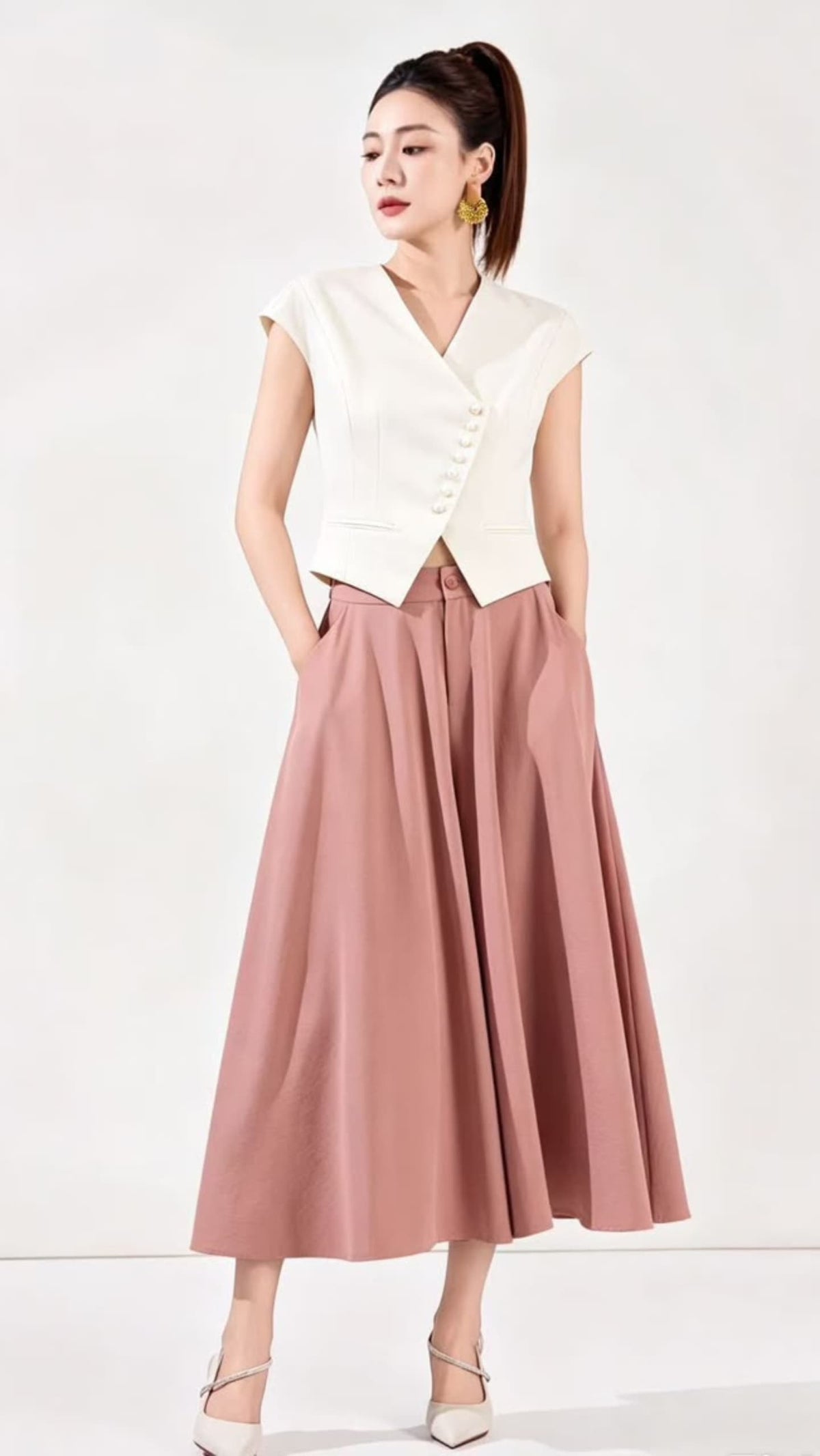 Ziri Asymmetrical Tailored Vest