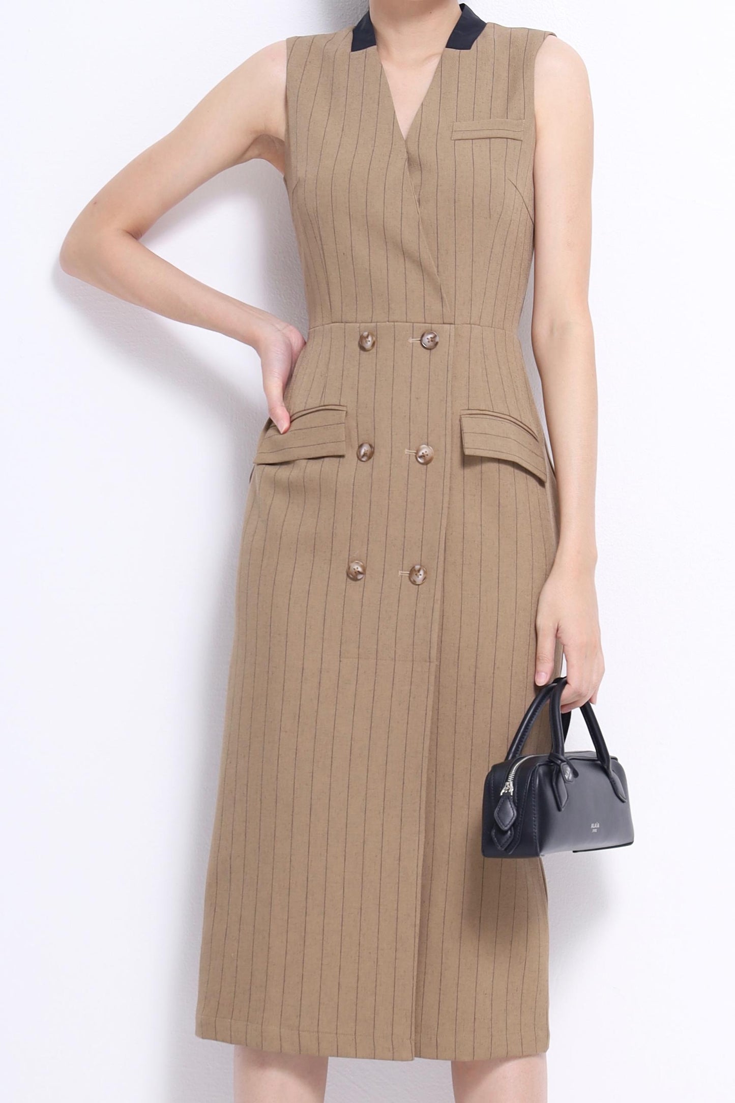 Miranda V-Neck Midi Dress