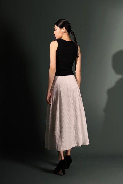 Fiona Embossed A-line Skirt