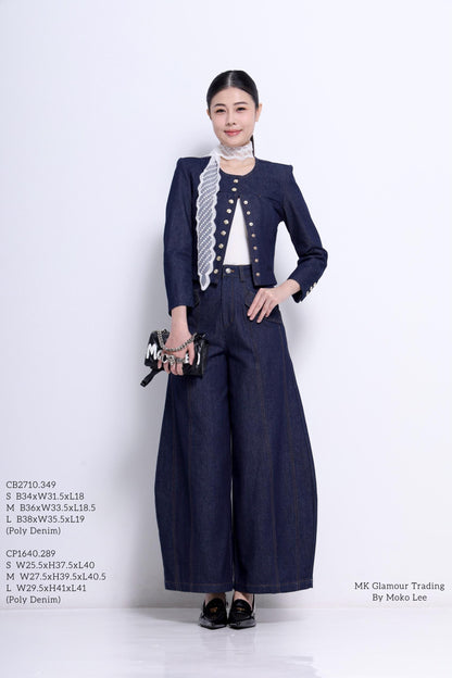 Ginna Cropped Officer Jacket