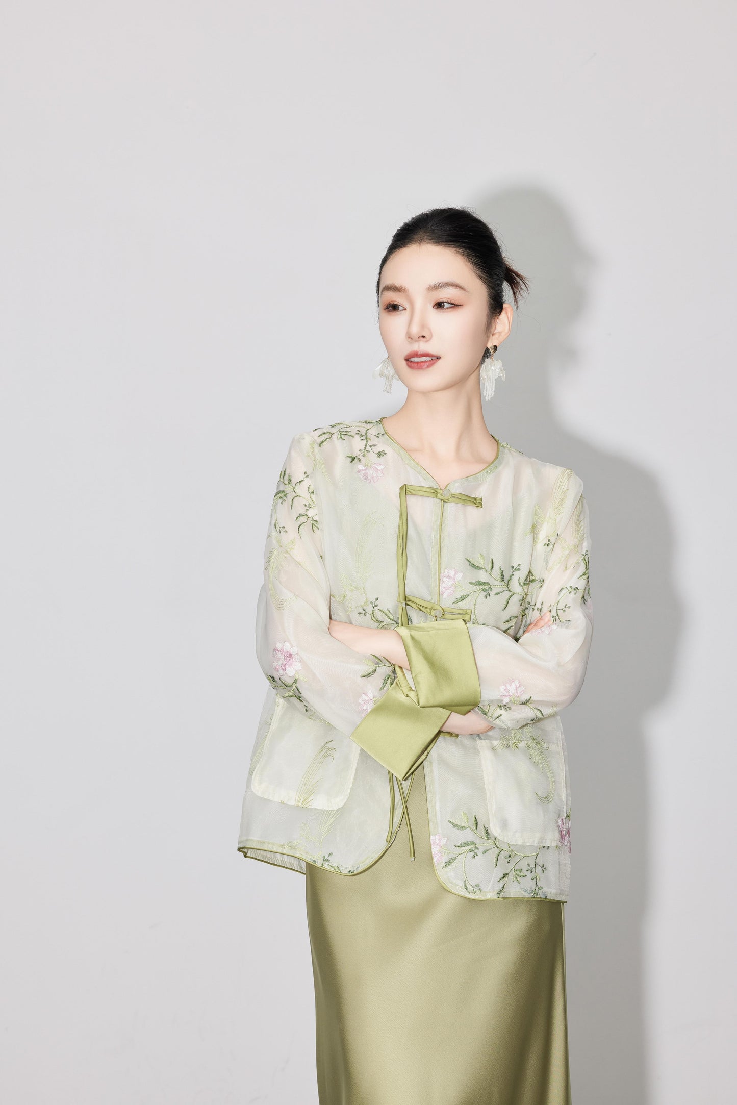 Zen Organza Embroidered Orient Jacket