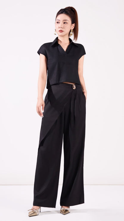 Ziri Overlap Straight Legged Pants