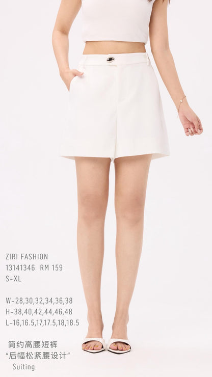 Ziri High Waist Tailored Shorts