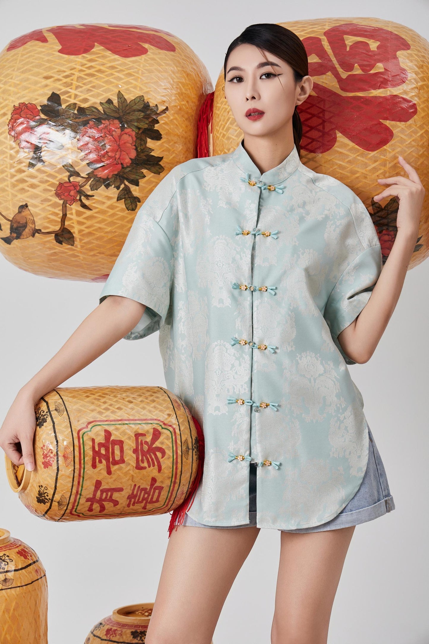 Zhao Orient Oversized Top
