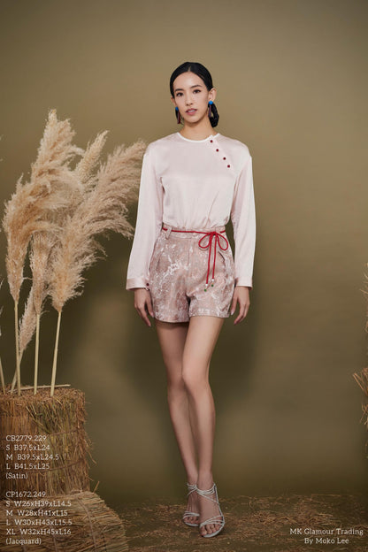 Qian Orient Satin Top