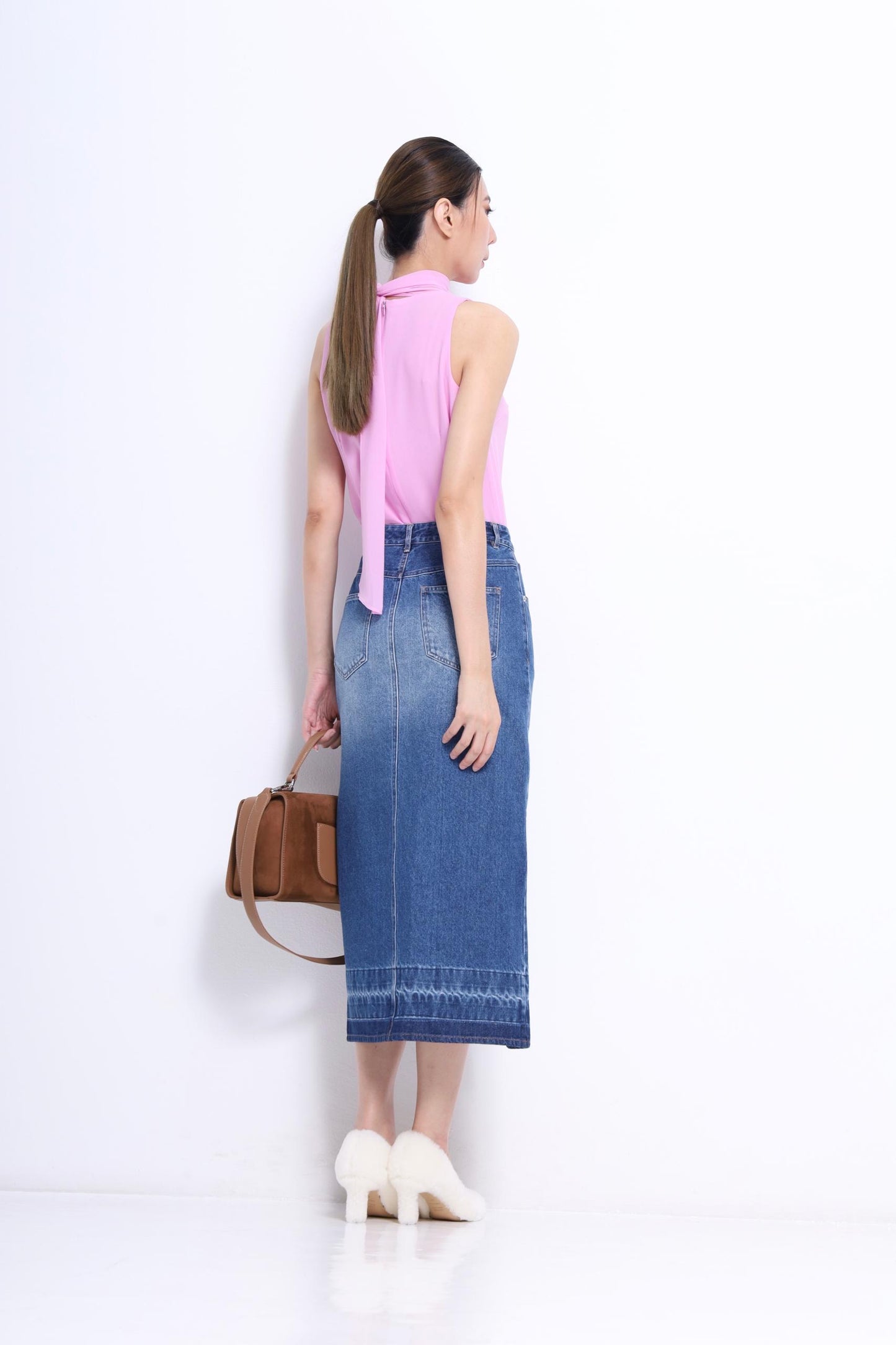 Marie Neck Tie Chiffon Blouse