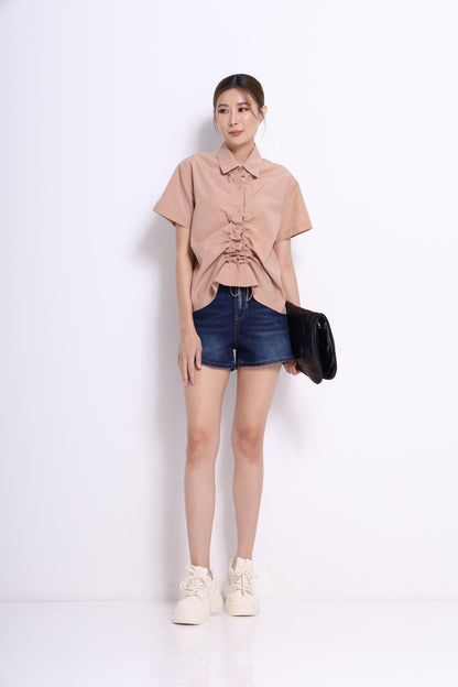 Mandy Drawstring Loose Shirt