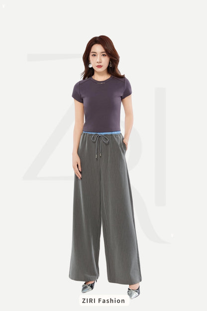 Brenda Pinstripe Relaxed Pants